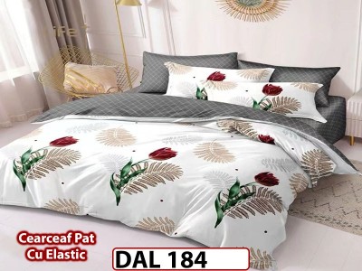 Lenjerie din finet cu 6 piese si cearceaf cu Elastic - DAL184 Lenjerie din finet cu 6 piese si cearceaf cu Elastic - DAL184