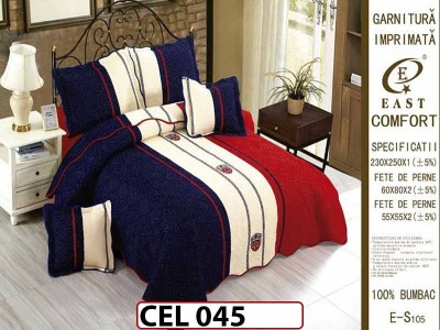 Cuvertura cu 5 piese din BUMBAC 100% - CEL045 Cuvertura cu 5 piese din BUMBAC 100% - CEL045