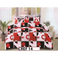 Lenjerie de lux din bumbac creponat cu 4 piese - CREF14