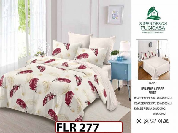 Lenjerie din finet  6 piese - FLR277