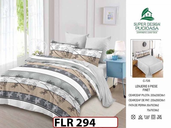 Lenjerie din finet  6 piese - FLR294