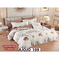 Lenjerie din finet 6 piese si cearceaf cu Elastic - AJOJO109