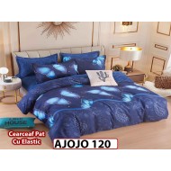 Lenjerie din finet 6 piese si cearceaf cu Elastic - AJOJO120