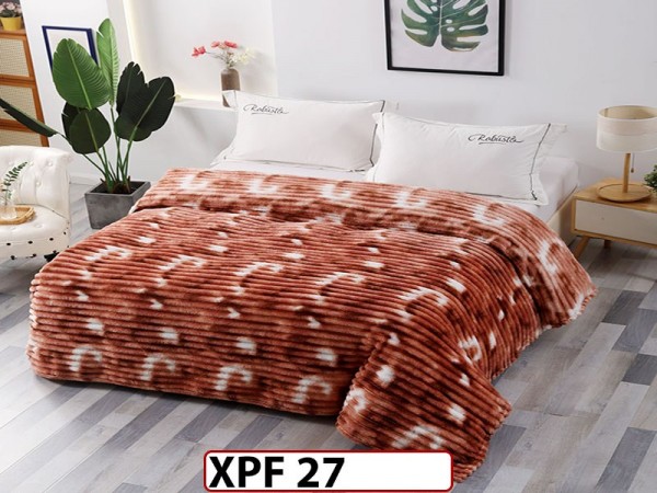 Patura Pufoasa Cocolino groasa uni pentru pat dublu 200x230cm - XPF27