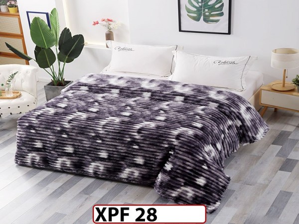 Patura Pufoasa Cocolino groasa uni pentru pat dublu 200x230cm - XPF28