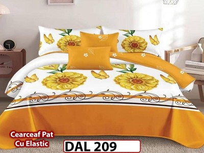 Lenjerie din finet cu 6 piese si cearceaf cu Elastic - DAL209 Lenjerie din finet cu 6 piese si cearceaf cu Elastic - DAL209