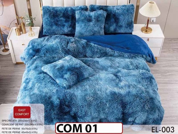 Lenjerie Cocolino Fluffy Pufoasa  cu 6 piese - COM01