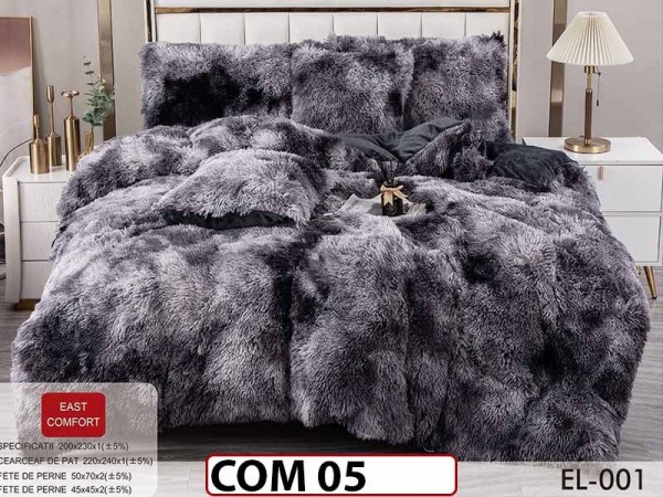 Lenjerie Cocolino Fluffy Pufoasa  cu 6 piese - COM05