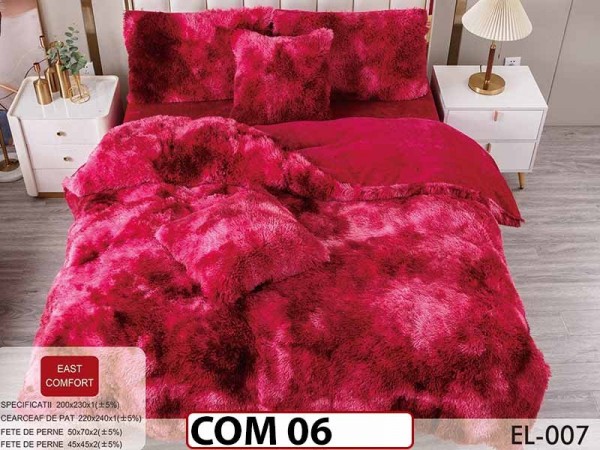 Lenjerie Cocolino Fluffy Pufoasa  cu 6 piese - COM06