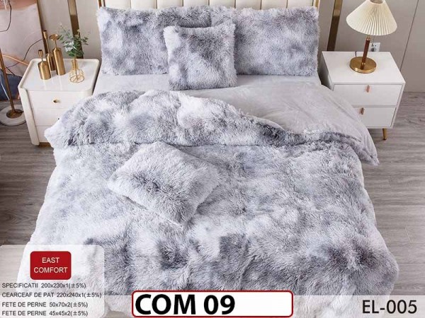 Lenjerie Cocolino Fluffy Pufoasa  cu 6 piese - COM09