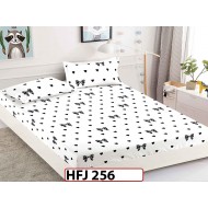 Husa de Pat din Finet + 2 Fete de Perne - Saltea 180x200 - Pat 2 Persoane - HFJ256