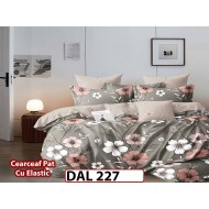 Lenjerie din finet cu 6 piese si cearceaf cu Elastic - DAL227