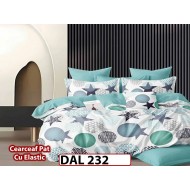 Lenjerie din finet cu 6 piese si cearceaf cu Elastic - DAL232