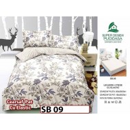 Lenjerie din bumbac Satinat 4 piese Pucioasa cu Elastic - SB 09