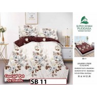 Lenjerie din bumbac Satinat 4 piese Pucioasa cu Elastic - SB 11