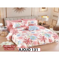 Lenjerie din finet 6 piese si cearceaf cu Elastic - AJOJO131