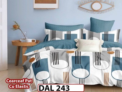 Lenjerie din finet cu 6 piese si cearceaf cu Elastic - DAL243 Lenjerie din finet cu 6 piese si cearceaf cu Elastic - DAL243