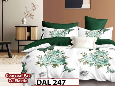 Lenjerie din finet cu 6 piese si cearceaf cu Elastic - DAL247 Lenjerie din finet cu 6 piese si cearceaf cu Elastic - DAL247