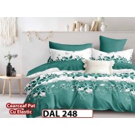 Lenjerie din finet cu 6 piese si cearceaf cu Elastic - DAL248