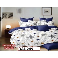 Lenjerie din finet cu 6 piese si cearceaf cu Elastic - DAL249