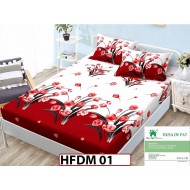 Husa de Pat din Finet + 2 Fete de Perne - Saltea 160x200 - Pat 2 Persoane - HFDM01