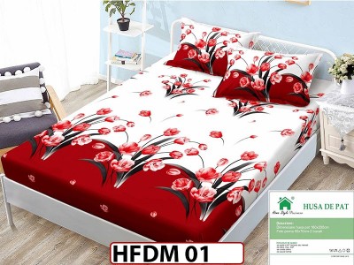 Husa de Pat din Finet + 2 Fete de Perne - Saltea 160x200 - Pat 2 Persoane - HFDM01 Husa de Pat din Finet + 2 Fete de Perne - Saltea 160x200 - Pat 2 Persoane - HFDM01