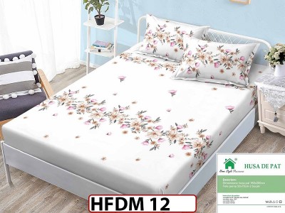 Husa de Pat din Finet + 2 Fete de Perne - Saltea 160x200 - Pat 2 Persoane - HFDM12 Husa de Pat din Finet + 2 Fete de Perne - Saltea 160x200 - Pat 2 Persoane - HFDM12