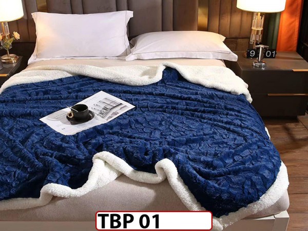 Patura Pufoasa Cocolino cu Blanita pentru pat dublu TBP01