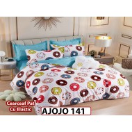 Lenjerie din finet 6 piese si cearceaf cu Elastic - AJOJO141