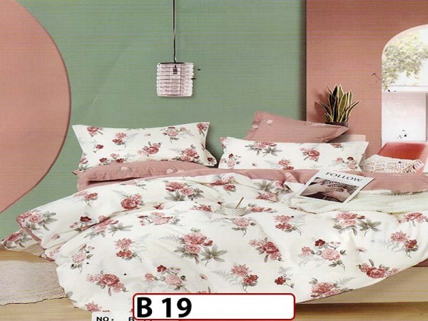 Lenjerie din bumbac 100% 4 piese CasaNewConcept - B19 Lenjerie din bumbac 100% 4 piese CasaNewConcept - B19