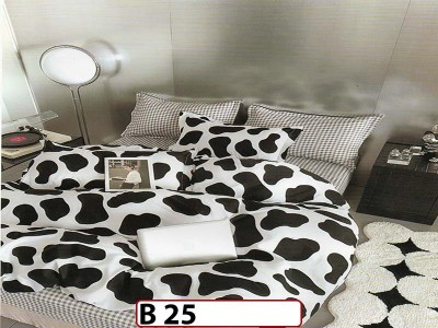 Lenjerie din bumbac 100% 4 piese CasaNewConcept - B25 Lenjerie din bumbac 100% 4 piese CasaNewConcept - B25