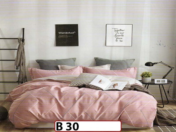 Lenjerie din bumbac 100% 4 piese CasaNewConcept - B30 Lenjerie din bumbac 100% 4 piese CasaNewConcept - B30