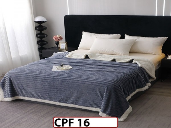 Patura Pufoasa Cocolino cu Blanita cu Fermoar CPF16