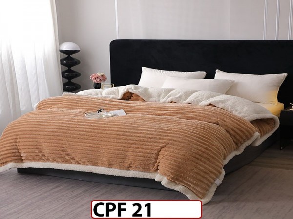 Patura Pufoasa Cocolino cu Blanita cu Fermoar CPF21