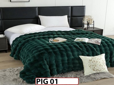 Patura Pufoasa Groasa din Blanita Artificiala de Iepure cu fermoar- PIG01 Patura Pufoasa Groasa din Blanita Artificiala de Iepure cu fermoar- PIG01