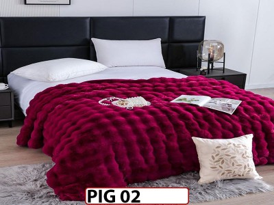 Patura Pufoasa Groasa din Blanita Artificiala de Iepure cu fermoar- PIG02 Patura Pufoasa Groasa din Blanita Artificiala de Iepure cu fermoar- PIG02