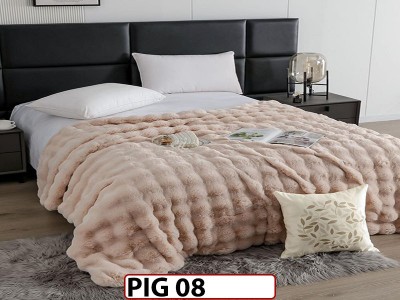 Patura Pufoasa Groasa din Blanita Artificiala de Iepure cu fermoar- PIG08 Patura Pufoasa Groasa din Blanita Artificiala de Iepure cu fermoar- PIG08