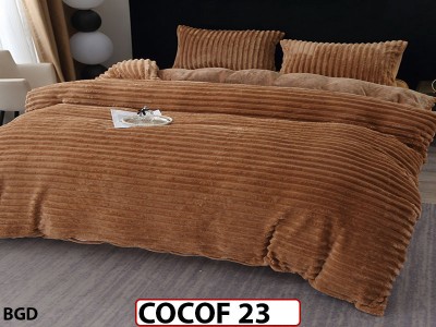 Lenjerie De Pat Cocolino de 2 Persoane cu 4 piese - COCOF23 Lenjerie De Pat Cocolino de 2 Persoane cu 4 piese - COCOF23
