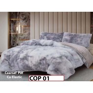 Lenjerie Cocolino Fluffy Pufoasa Cearsaf cu Elastic din 4 piese - COP01