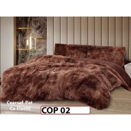 Lenjerie Cocolino Fluffy Pufoasa Cearsaf cu Elastic din 4 piese - COP02