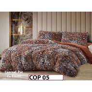 Lenjerie Cocolino Fluffy Pufoasa Cearsaf cu Elastic din 4 piese - COP05