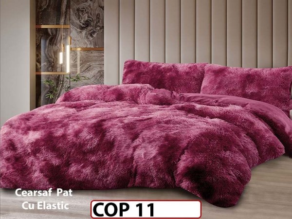 Lenjerie Cocolino Fluffy Pufoasa Cearsaf cu Elastic din 4 piese - COP11