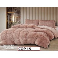 Lenjerie Cocolino Fluffy Pufoasa Cearsaf cu Elastic din 4 piese - COP15