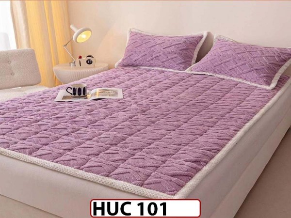 Husa / topper model tricotat + 2 Fete de Perne 180x200 - Pat 2 Persoane - HUC101