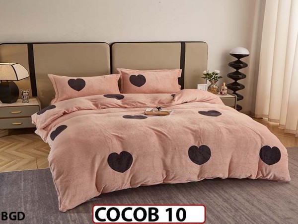 Lenjerie De Pat Cocolino de 2 Persoane cu 4 piese - COCOB10