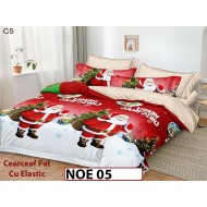 Lenjerie din finet  6 piese si cearceaf cu elastic - NOE05