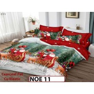 Lenjerie din finet  6 piese si cearceaf cu elastic - NOE11