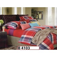 Lenjerie din bumbac 100% 4 piese CasaNewConcept - B4103