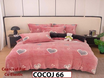 Lenjerie De Pat COCOLINO  cu Elastic 4 piese - COCOJ66 Lenjerie De Pat COCOLINO  cu Elastic 4 piese - COCOJ66