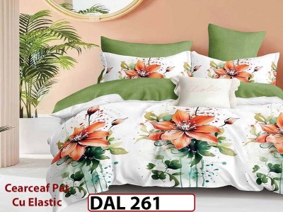 Lenjerie din finet cu 6 piese si cearceaf cu Elastic - DAL261 Lenjerie din finet cu 6 piese si cearceaf cu Elastic - DAL261